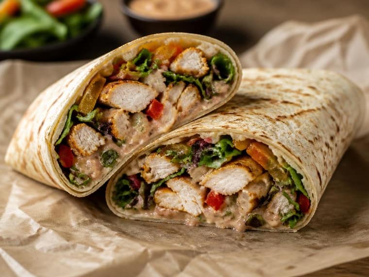 Loaded Chicken Wrap